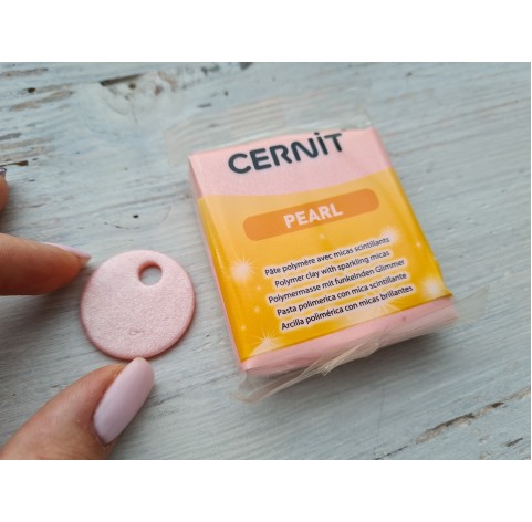 Cernit Pearl oven-bake polymer clay, Pink, Nr.475, 56 gr