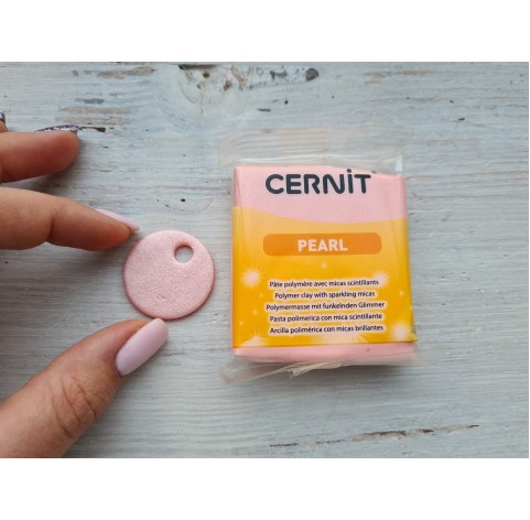 Cernit Pearl oven-bake polymer clay, Pink, Nr.475, 56 gr