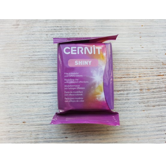 Cernit Shiny oven-bake polymer clay, violet, Nr. 900, 56 gr