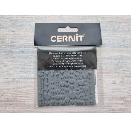 Cernit texture plate for polymer clay, Pop curtains, 9*9 cm