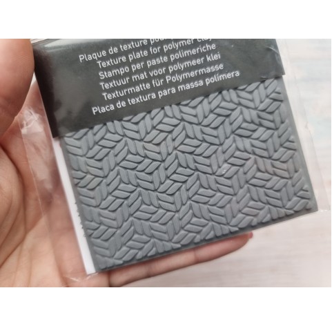 Cernit texture plate for polymer clay, Block stairs, 9*9 cm