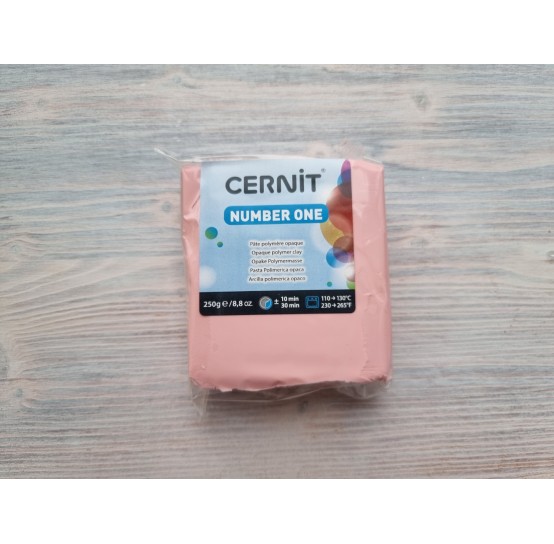 Cernit Number One oven-bake polymer clay, pink, Nr. 475, BIG PACKAGE 250 gr