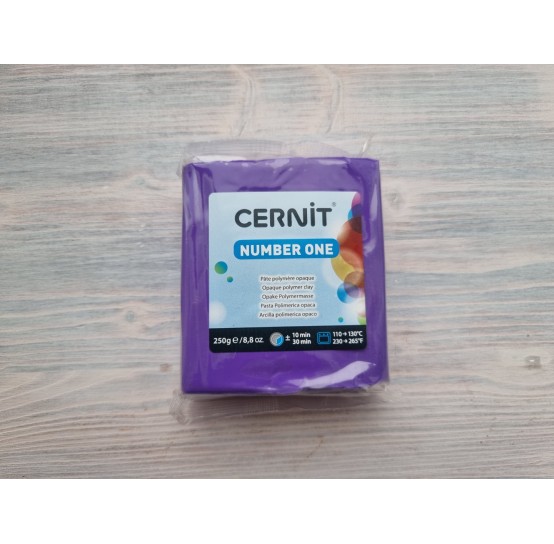 Cernit Number One oven-bake polymer clay, violet, Nr. 900, 250 gr