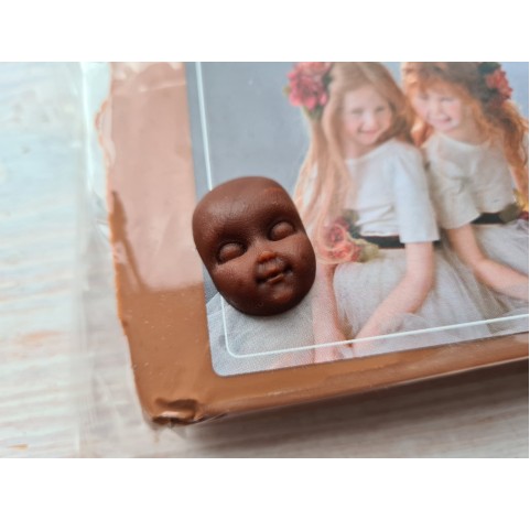 Cernit Doll oven-bake polymer clay, caramel, Nr. 807, 500 gr