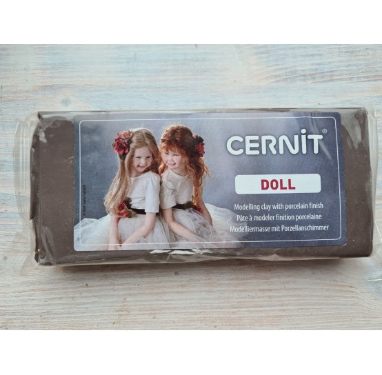 Cernit Doll oven-bake polymer clay, nougat, Nr. 808, 500 gr