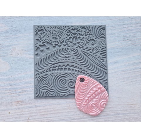 Cernit texture plate for polymer clay, Freestyle, 9*9 cm