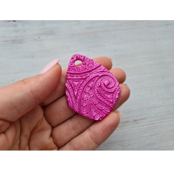 Cernit texture plate for polymer clay, Paisley, 9*9 cm
