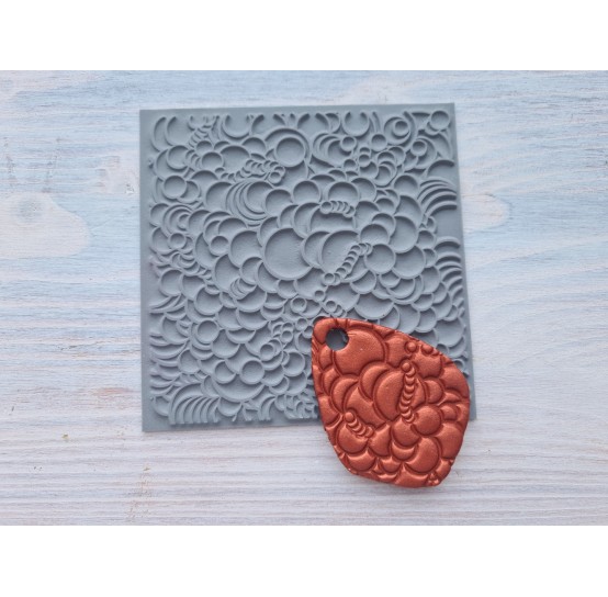 Cernit texture plate for polymer clay, Bubbles, 9*9 cm