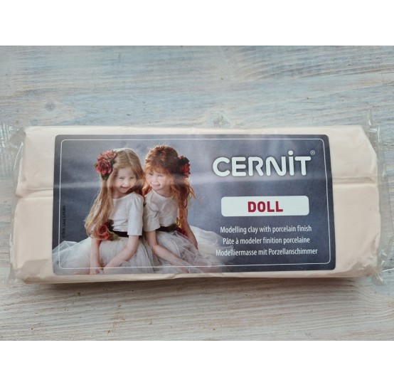 Cernit Doll oven-bake polymer clay, flesh (translucent), Nr. 425, 500 gr