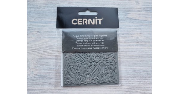 Cernit texture plate for polymer clay, Hearts, 9*9 cm