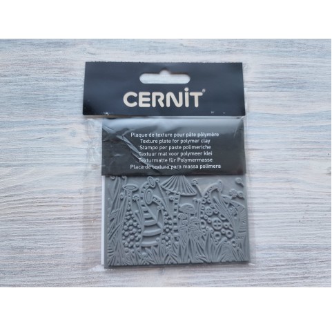 Cernit texture plate for polymer clay, Nature, 9*9 cm