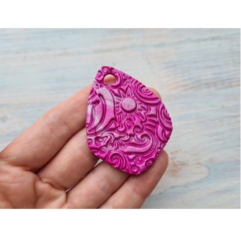 Cernit texture plate for polymer clay, Under the sea, 9*9 cm
