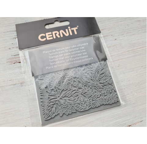 Cernit texture plate for polymer clay, Leaves, 9*9 cm