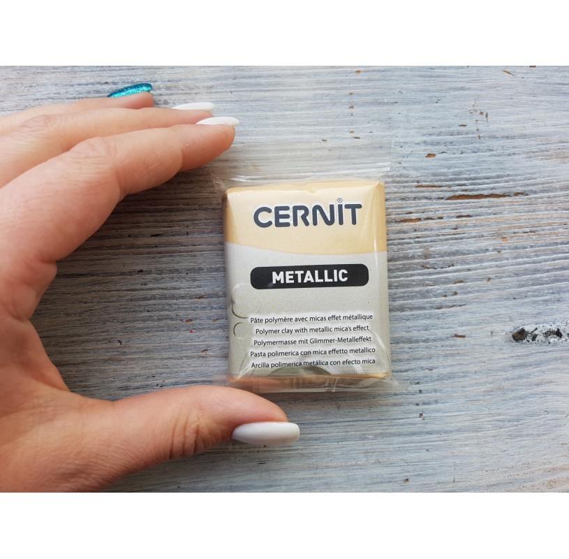 Cernit Pearl oven-bake polymer clay, Black, Nr.100, 56 gr