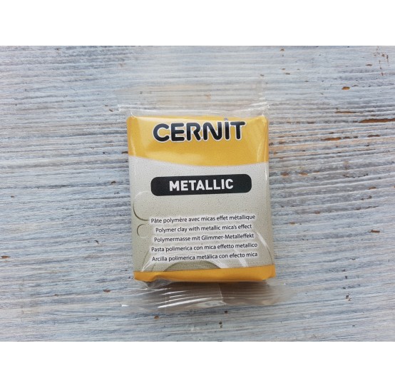 Cernit Metallic oven-bake polymer clay, gold, Nr. 050, 56 gr