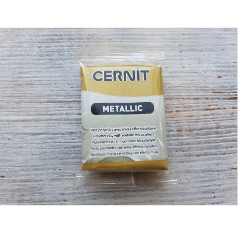 Cernit Metallic oven-bake polymer clay, antique gold, Nr. 055, 56 gr