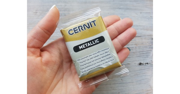 Pasta polimerica Cernit - oro metallizzato 250g