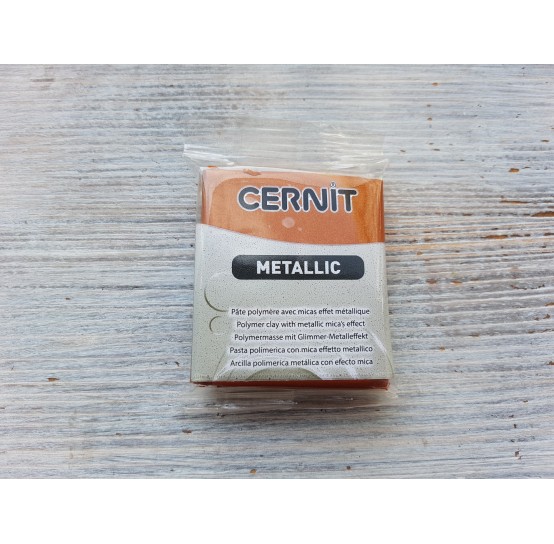 Cernit Metallic oven-bake polymer clay, bronze, Nr. 058, 56 gr