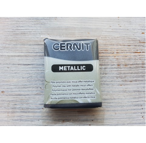 Cernit Metallic oven-bake polymer clay, hematite, Nr. 169, 56 gr