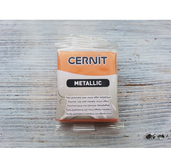 Cernit Metallic oven-bake polymer clay, rust, Nr. 775, 56 gr
