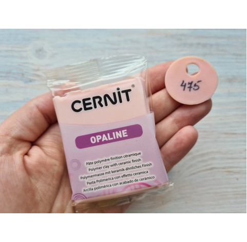 Cernit Opaline oven-bake polymer clay, pink, Nr. 475, 56 gr