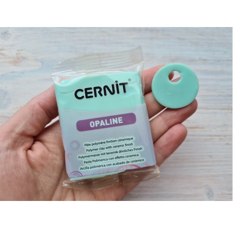 Cernit Opaline oven-bake polymer clay, mint green, Nr. 640, 56 gr