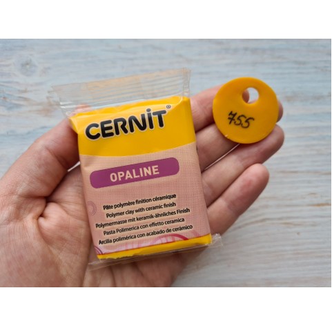 Cernit Opaline oven-bake polymer clay, apricot, Nr. 755, 56 gr