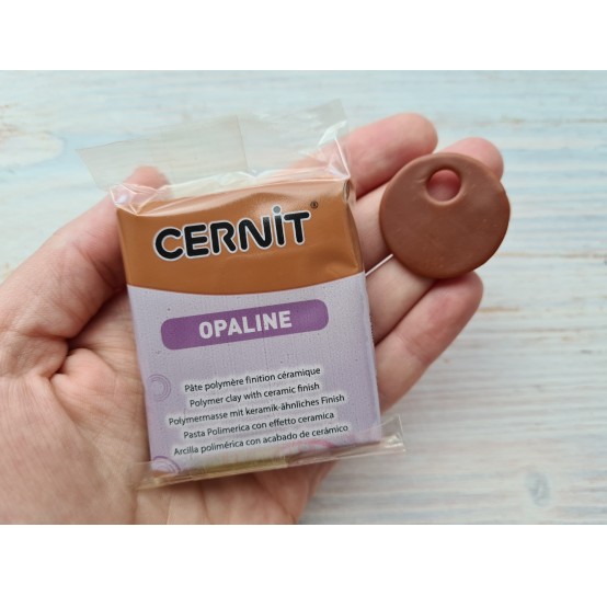 Cernit Opaline oven-bake polymer clay, caramel, Nr. 807, 56 gr