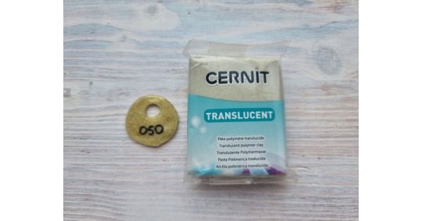 Cernit Translucent oven-bake polymer clay, emerald, Nr. 620, 56 gr