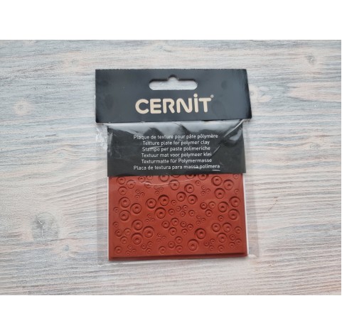 Cernit texture plate for polymer clay, Contemporary clovers, 9*9 cm
