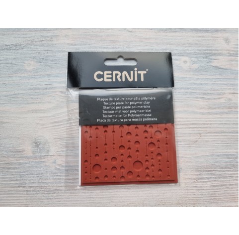 Cernit texture plate for polymer clay, Pop curtains, 9*9 cm