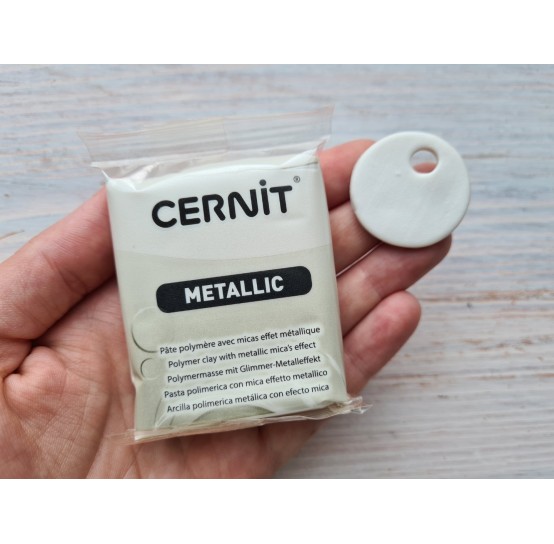 Cernit Metallic oven-bake polymer clay, pearl, Nr. 085, 56 gr