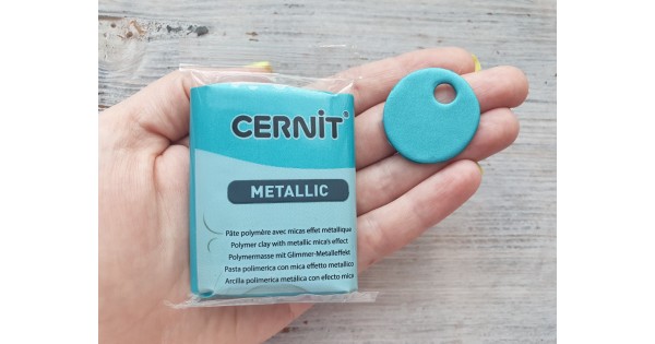 Cernit Translucent oven-bake polymer clay, turquoise blue, Nr. 280, 56 gr