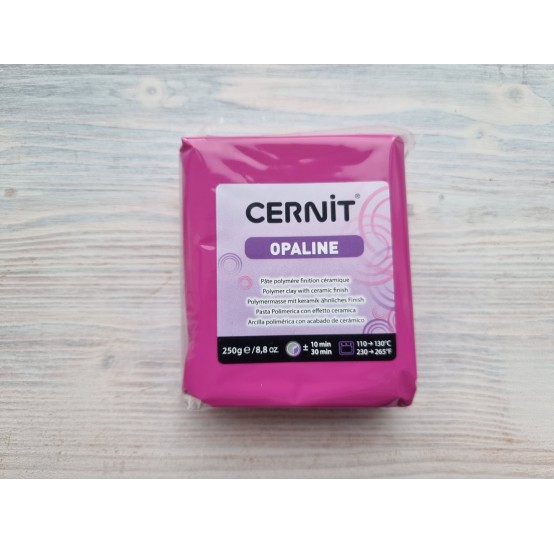 Cernit Opaline oven-bake polymer clay, magenta, Nr. 460, BIG PACKAGE 250 gr