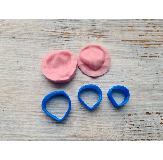 Mini Rose Flower Silicone Mold Making for Super Sculpey Polymer Clay Deko Sale 