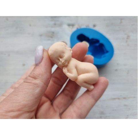 Silicone mold, Baby, 2D, ~ 3*5.4 cm, H:2 cm