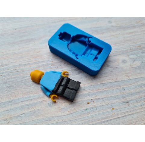 Silicone mold, Constructor figure, style 2, ~ 2.5*4 cm, H:0.6 cm
