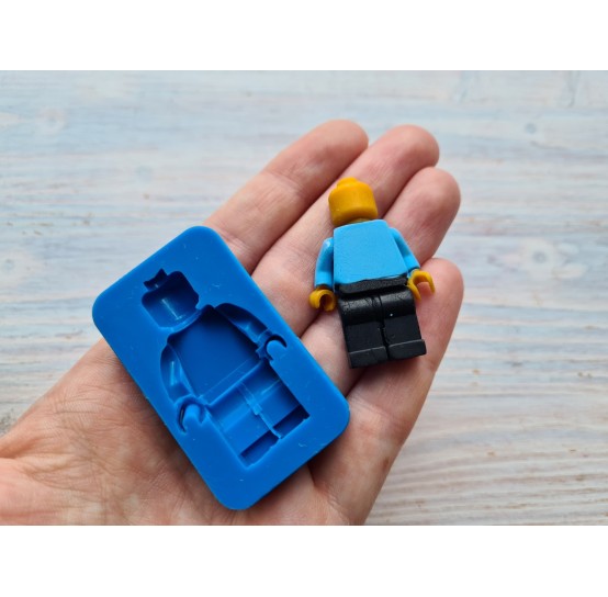 Silicone mold, Constructor figure, style 2, ~ 2.5*4 cm, H:0.6 cm