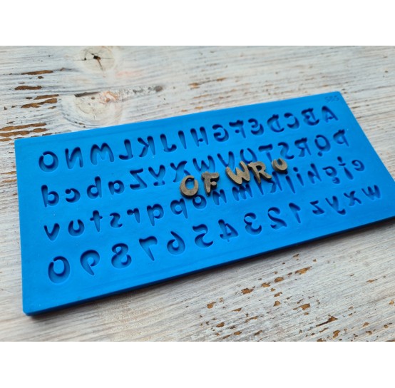 Silicone mold, English alphabet 2, 19 *8.5 cm, ~ H:1.2 cm