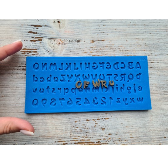 Silicone mold, English alphabet 2, (Disney), height ~ 1.2 cm