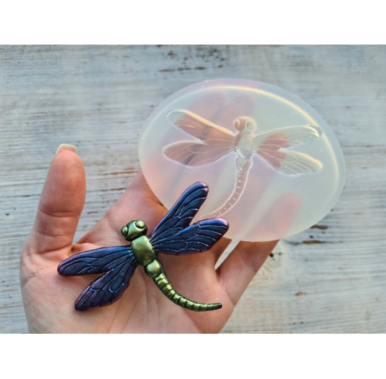 Silicone mold dragonfly,  6 x 8,5 cm