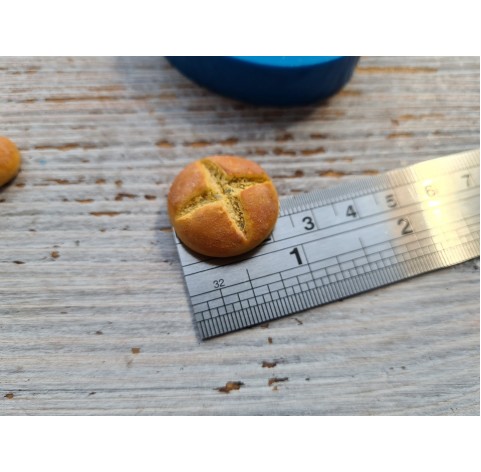 Silicone mold, miniature bread 2 pcs., Ø 2.2 cm, 1.5-2.9 cm