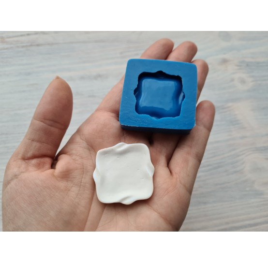 Silicone mold, square plate, 3.3 cm