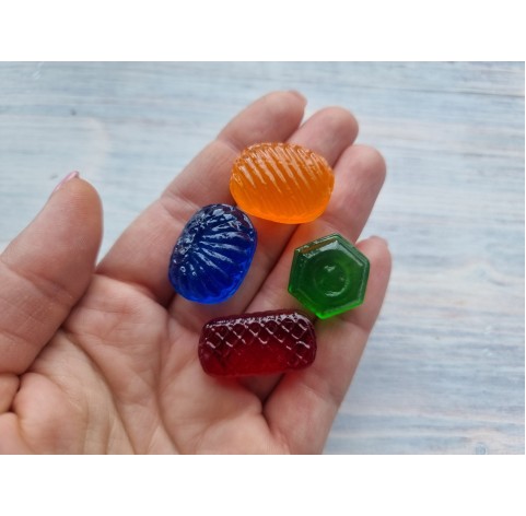 Silicone mold, Set of sweets, 4 pcs., ~ 1.8-3 cm