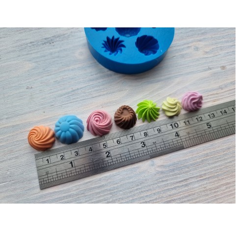Silicone mold, Set of sweets, 7 pcs., ~ 1.3-2.5 cm