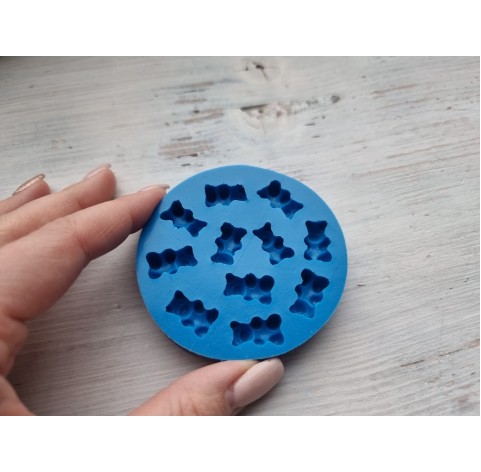 Silicone mold, Jelly bear, 11 pcs., ~ 1.5-1.7 cm