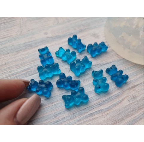 Silicone mold, jelly bears, 11 pcs., ~ 1.5-1.7 cm