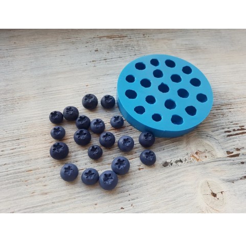 Silicone mold, Handmade blueberry, 19 elements, ~ Ø 1.2-1.4 cm, H:0.8-1 cm