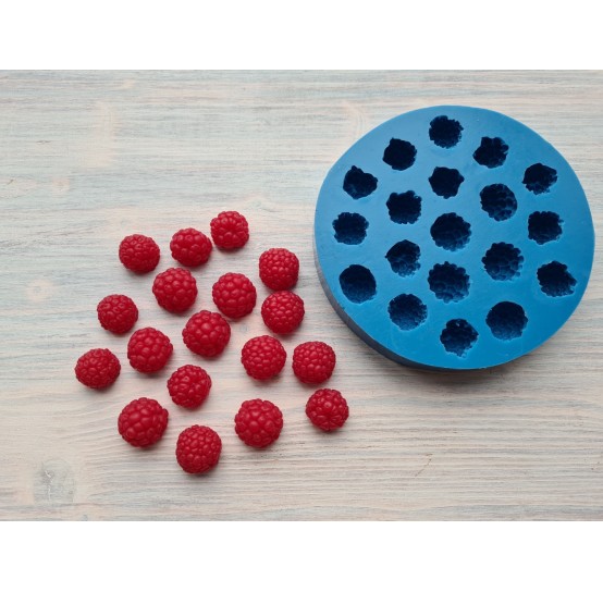 Silicone mold, Raspberry mix L, XL, 19 pcs., ~ Ø 1.6-2 cm, ~ H:1.3-1.5 cm