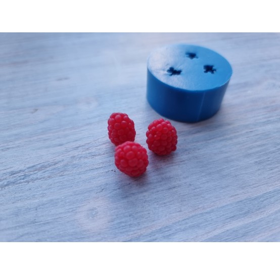 Silicone mold, Wild raspberry/blackberry, 3 pcs., ~ Ø 1.2-1.9 cm